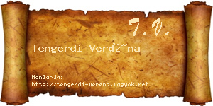 Tengerdi Veréna névjegykártya